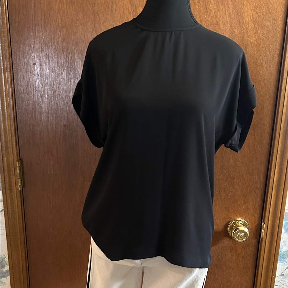 BCBGMaxAzria Classic Black Blouse